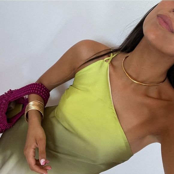 ZARA TIE DYE ASYMMETRIC DRESS - Picture 5 of 16